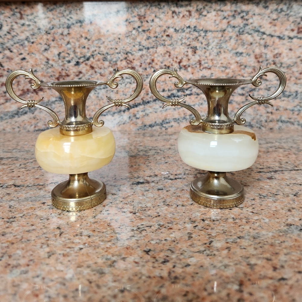 Candle Stick Marble Holders